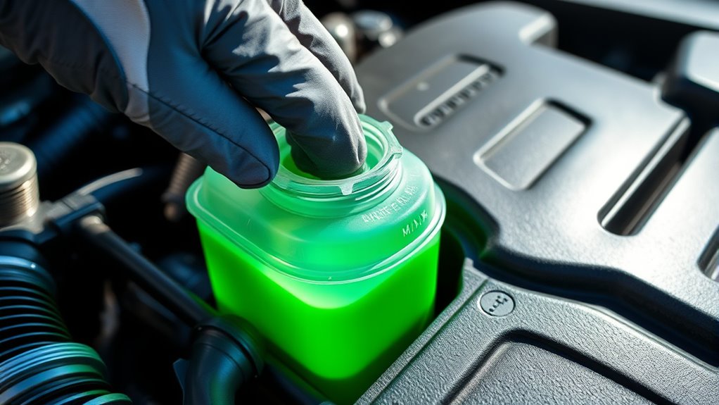 check coolant level safely