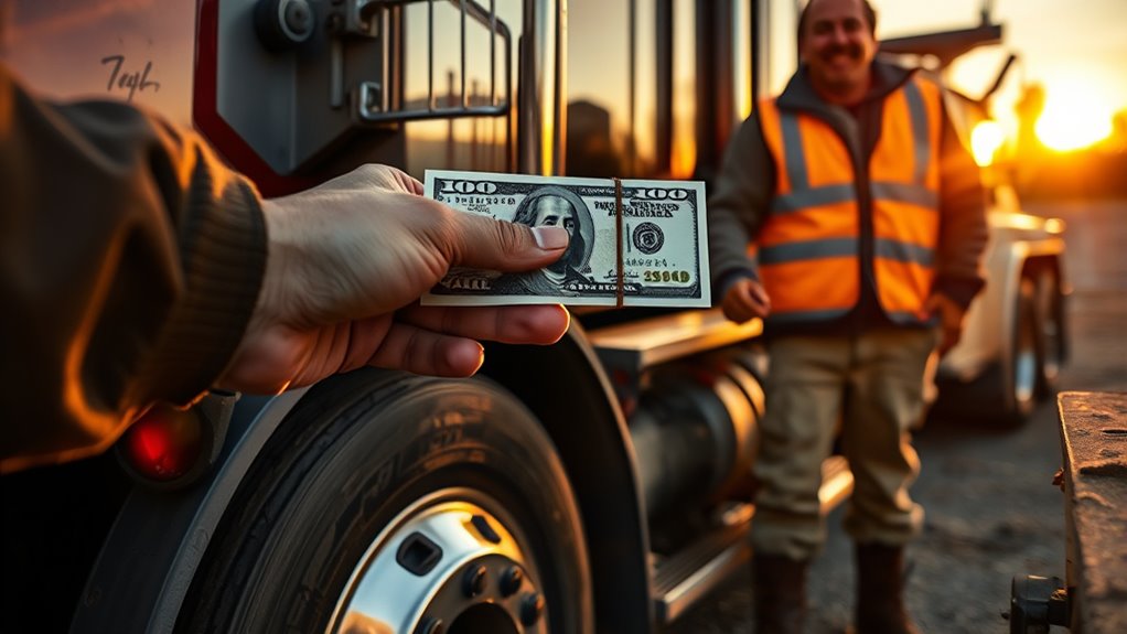 tip tow truck driver